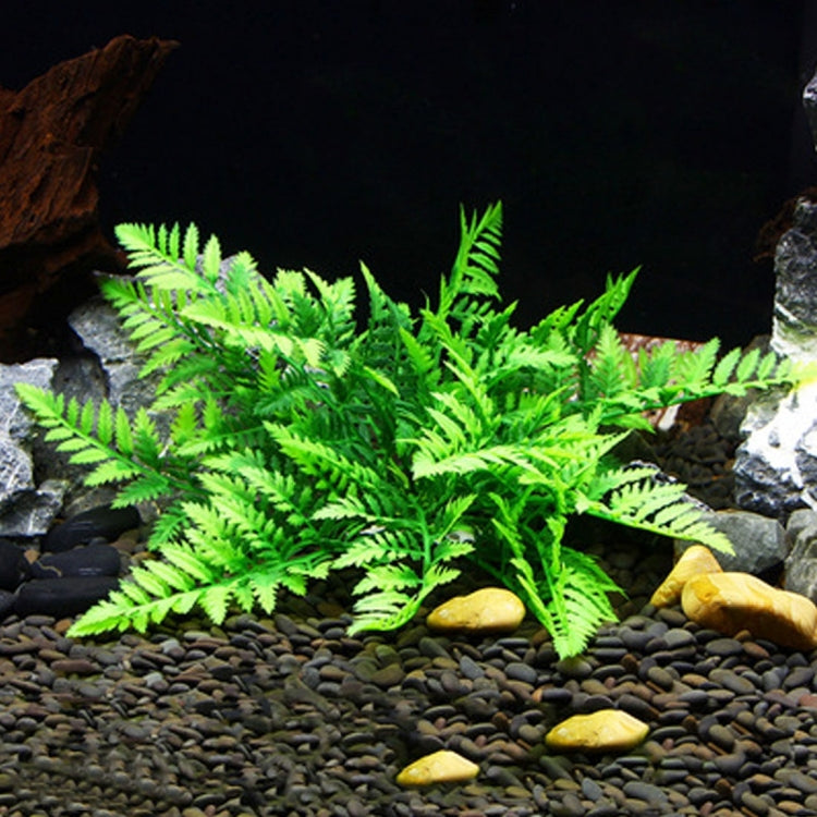 Artificial Tree Plant Grass Figurines Miniatures Aquarium Fish Tank Landscape, Size: 13.0 x 27.0cm