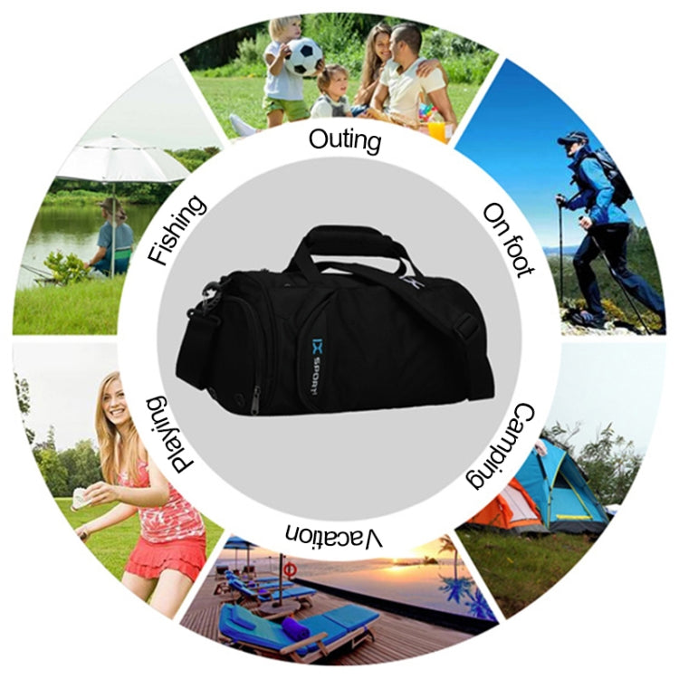 IX LK8035 Scratchproof Waterproof Dry Wet Separation Crossbody One-shoulder Yoga Fitness Travel Bag, Capacity: 40L