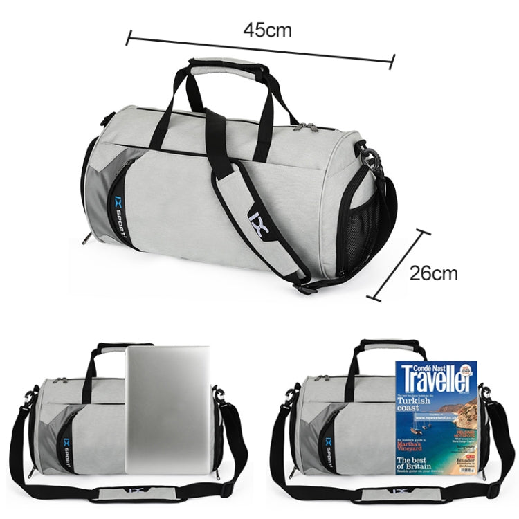IX LK8036A Waterproof Multi-function Dry Wet Separation Yoga Fitness One-shoulder Portable Travel Bag with Pull Rod Strap, Size: 45 x 26 x 26cm