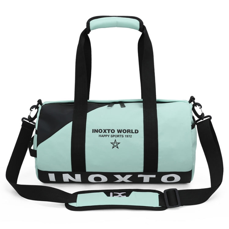 IX LK8074 Alphabet Printing Cylinder Shape Bottom Waterproof One-shoulder Portable Yoga Travel Bag for Men / Women, Size: 40 x 24 x 24cm