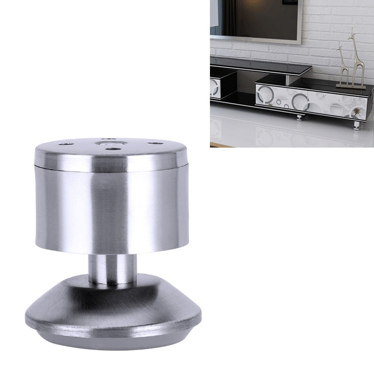 5 PCS Stainless Steel Wire Drawing Thickened Column Sofa Furniture Cabinet Foot, Height: 60mm