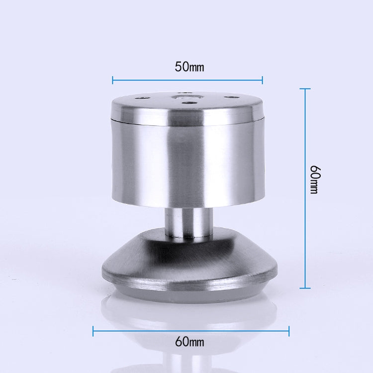 5 PCS Stainless Steel Wire Drawing Thickened Column Sofa Furniture Cabinet Foot, Height: 60mm