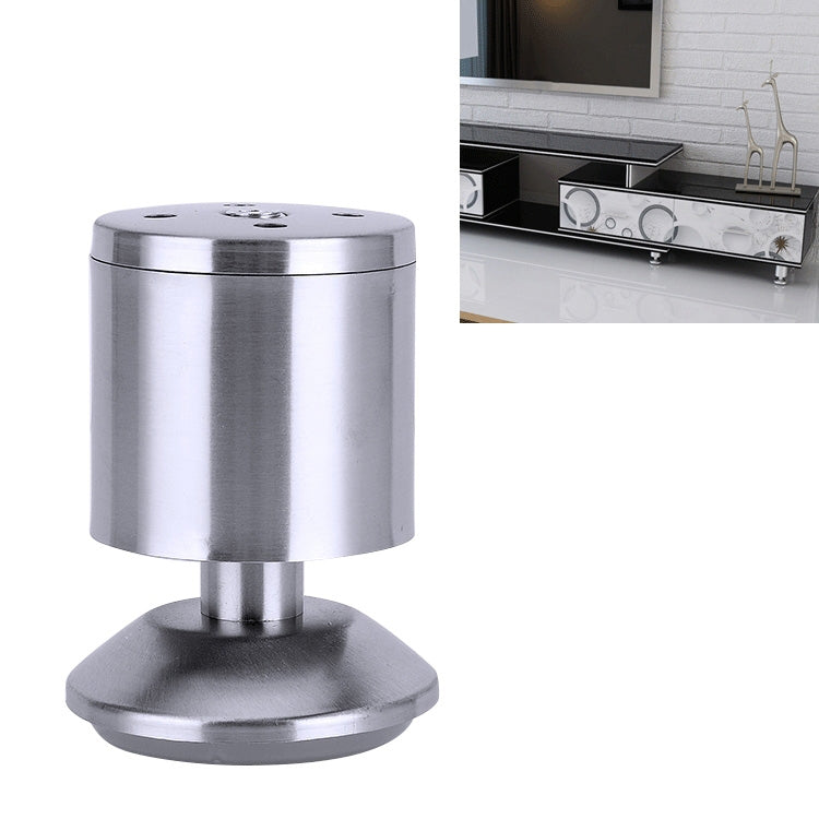 5 PCS Stainless Steel Wire Drawing Thickened Column Sofa Furniture Cabinet Foot, Height: 80mm