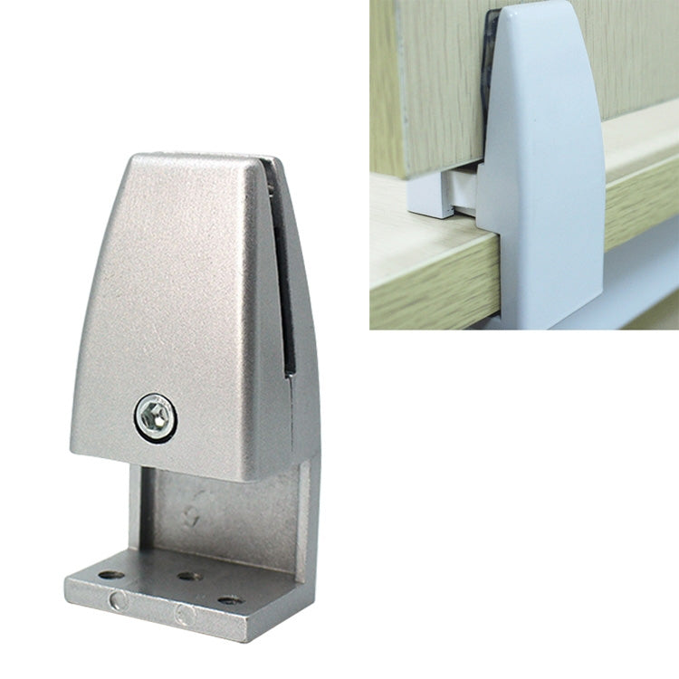 3 PCS L Shape Aluminum Alloy Office Desktop Screen Fixing Clip Partition Clip (Silver)