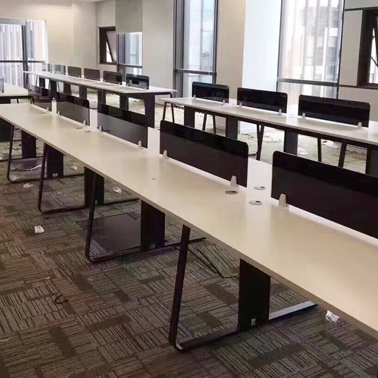 3 PCS L Shape Aluminum Alloy Office Desktop Screen Fixing Clip Partition Clip (Silver)