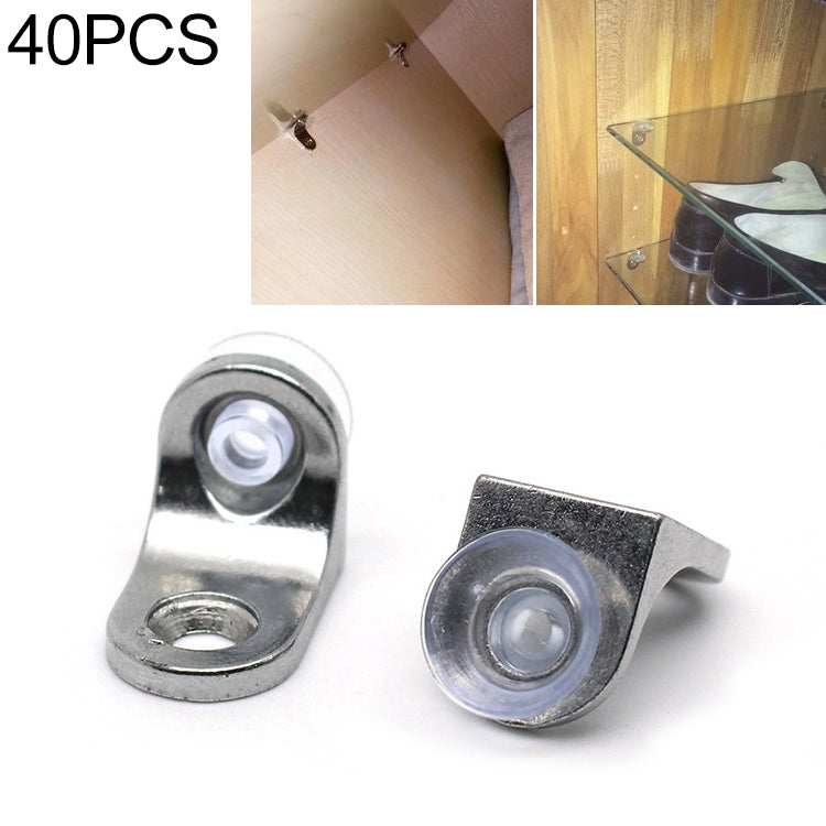 40 PCS Round Thickened Zinc Alloy Bright Layer Sucker Plate Bracket, A, Weight: 7.5g