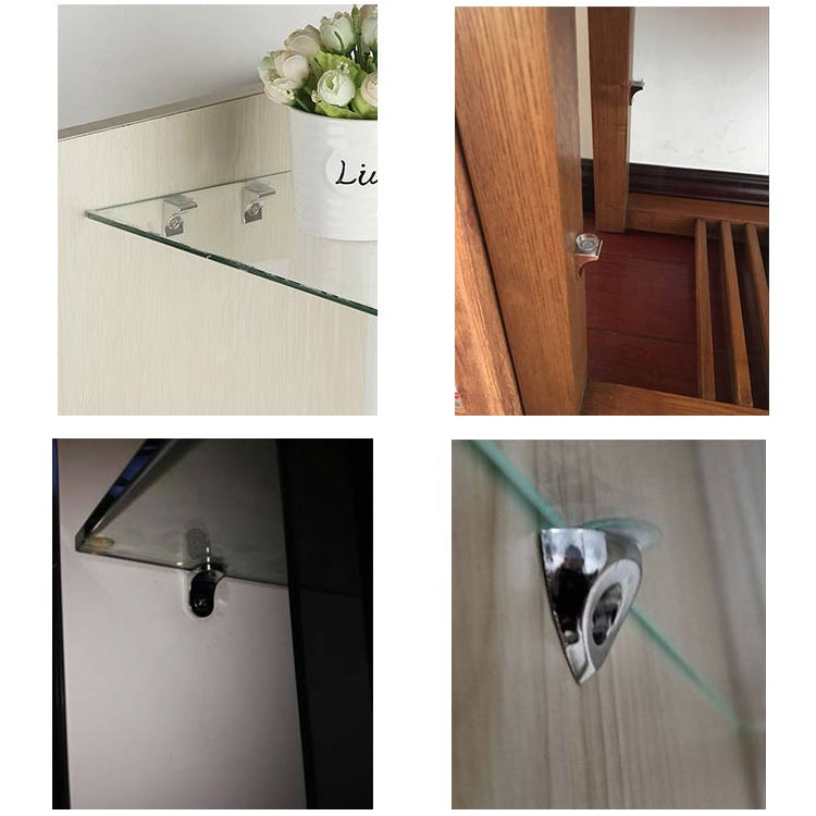 50 PCS Round Thickened Zinc Alloy Bright Layer Sucker Plate Bracket, B, Weight: 5.8g