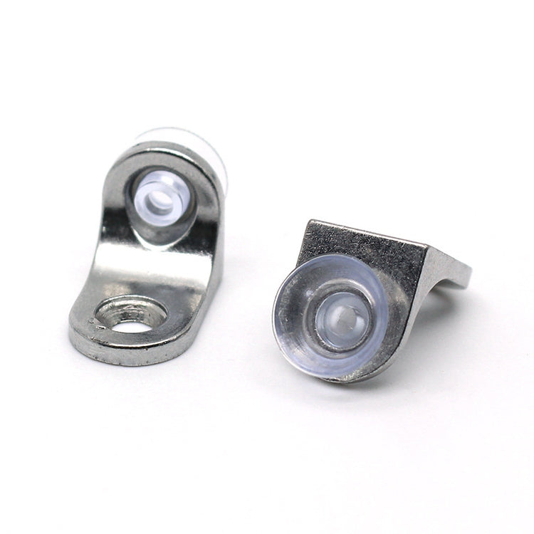 60 PCS Round Thickened Zinc Alloy Bright Layer Sucker Plate Bracket, C, Weight: 4.8g