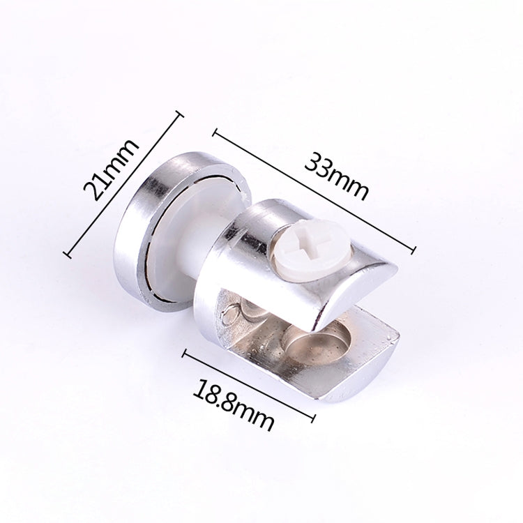 10 PCS Zinc Alloy Bright Fixed Bracket Connection 10mm Cylindrical Glass Fixing Clamp with Base