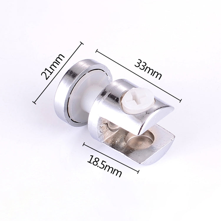 10 PCS Zinc Alloy Bright Fixed Bracket Connection 12mm Cylindrical Glass Fixing Clamp with Base