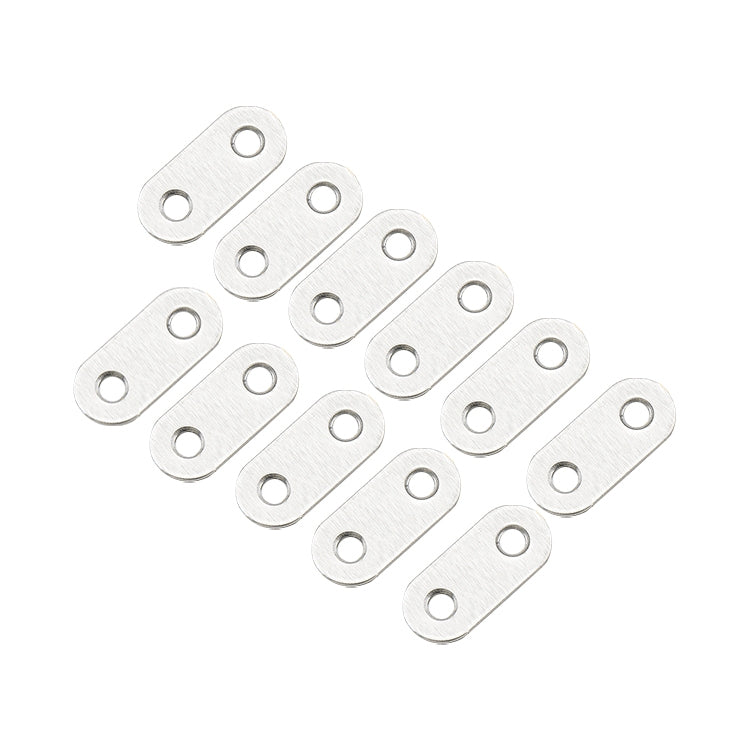 100 PCS Stainless Steel Connection Code Straight Connecting Piece, Number: 1