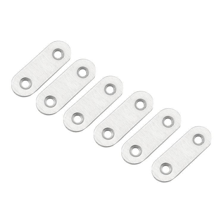 100 PCS Stainless Steel Connection Code Straight Connecting Piece, Number: 2