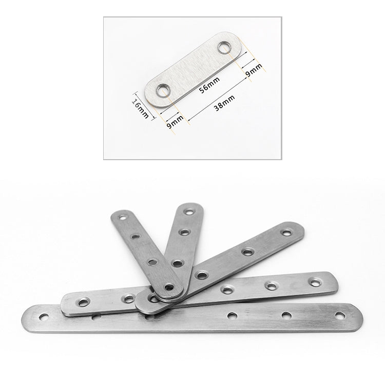 50 PCS Stainless Steel Connection Code Straight Connecting Piece, Number: 3