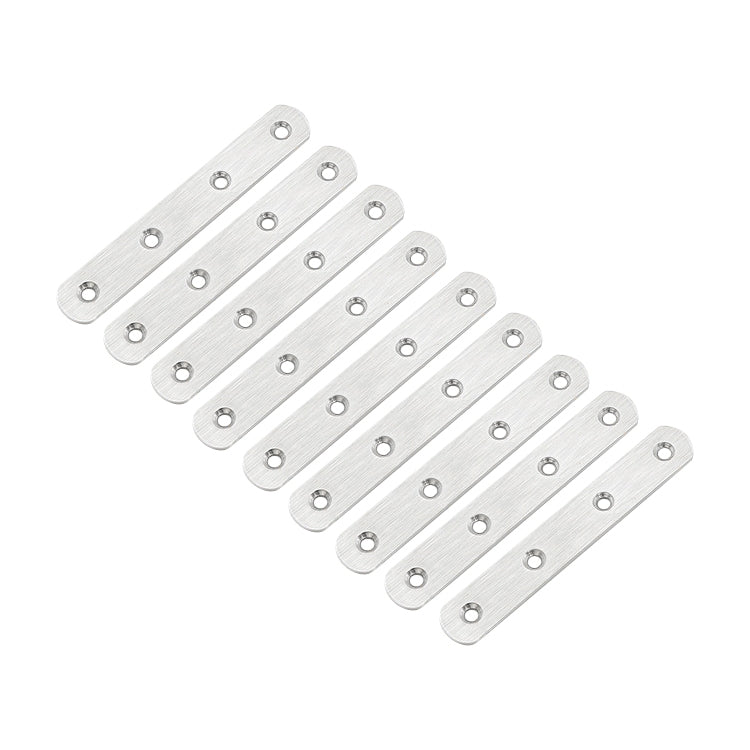 100 PCS Stainless Steel Connection Code Straight Connecting Piece, Number: 7