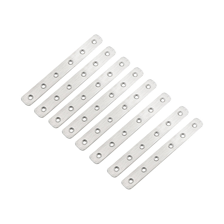 100 PCS Stainless Steel Connection Code Straight Connecting Piece, Number: 8