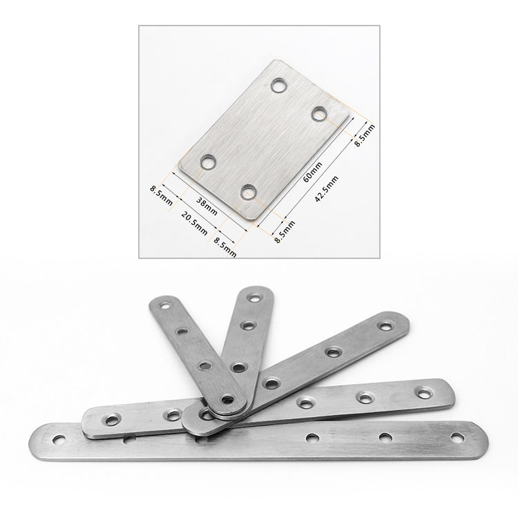 40 PCS Stainless Steel Connection Code Straight Connecting Piece, Number: 12