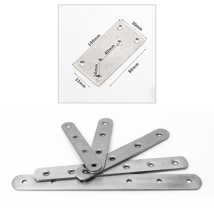 10 PCS Stainless Steel Connection Code Straight Connecting Piece, Number: 14