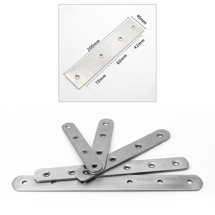 3 PCS Stainless Steel Connection Code Straight Connecting Piece, Number: 16