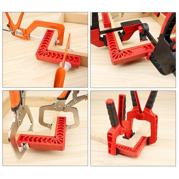 4 Inch Plastic 90 Degree Woodworking Auxiliary Positioner Square Ruler Fixing Tool