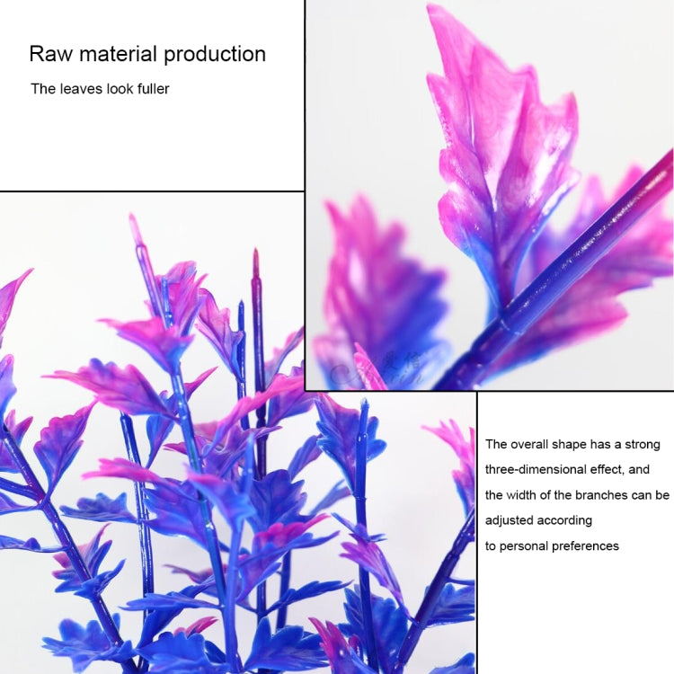 Artificial Tree Plant Grass Figurines Miniatures Aquarium Fish Tank Landscape, Size: 17.0 x 25.0cm