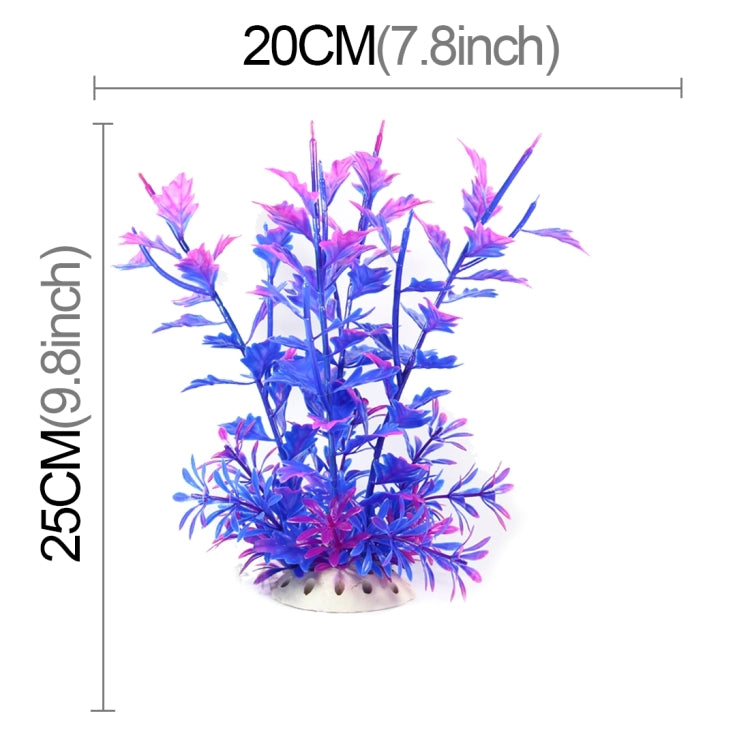 Artificial Tree Plant Grass Figurines Miniatures Aquarium Fish Tank Landscape, Size: 17.0 x 25.0cm