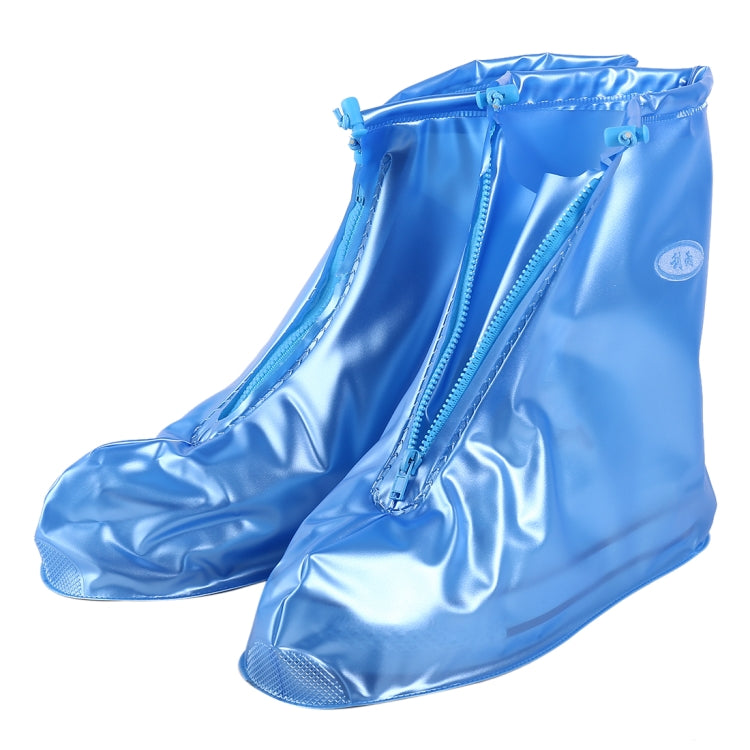 Fashion PVC Non-slip Waterproof Thick-soled Shoe Cover Size: L