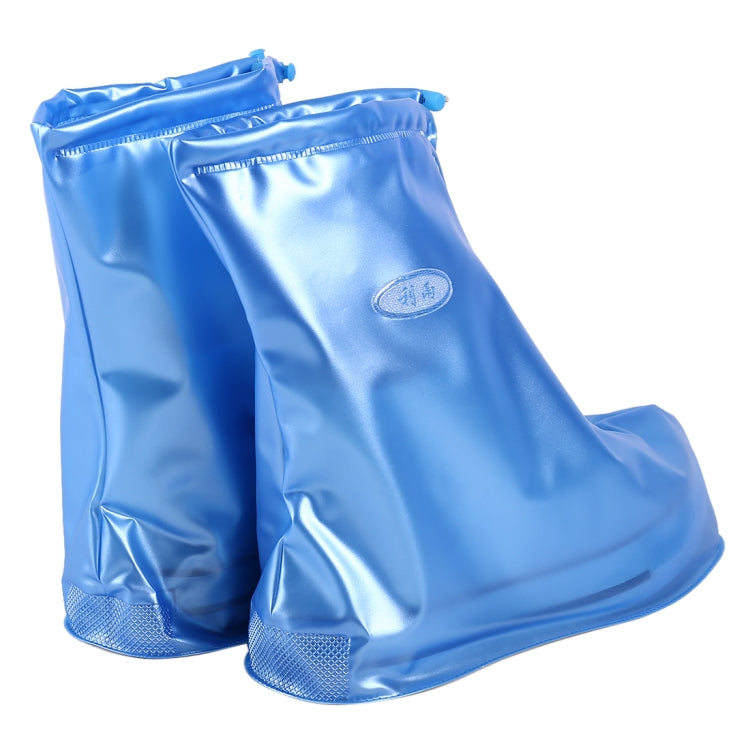 Fashion PVC Non-slip Waterproof Thick-soled Shoe Cover Size: L