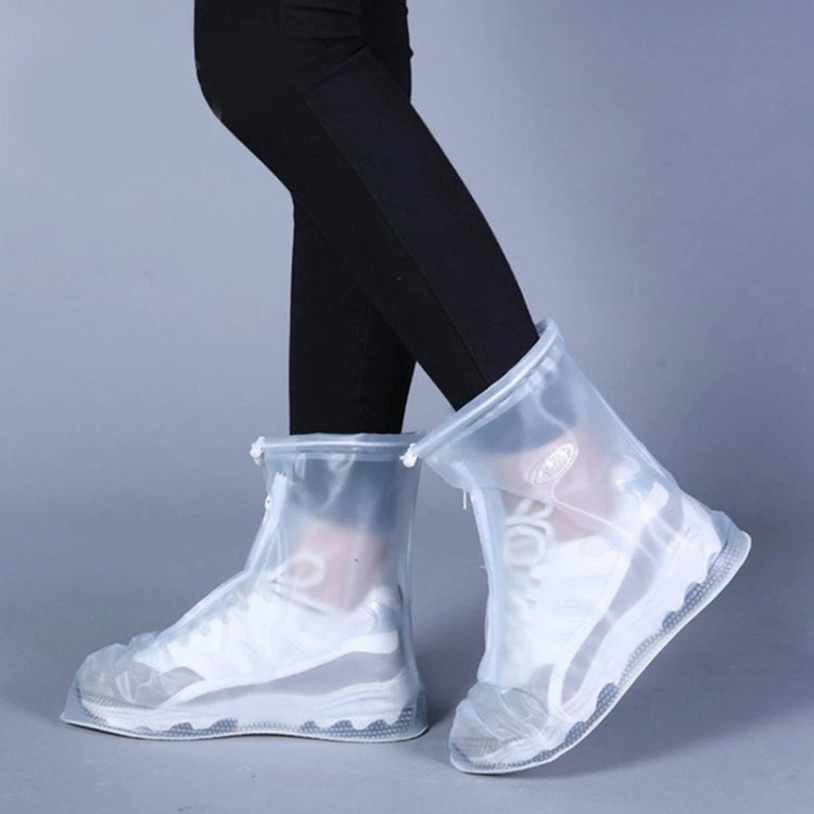 Fashion PVC Non-slip Waterproof Thick-soled Shoe Cover Size: XXXL