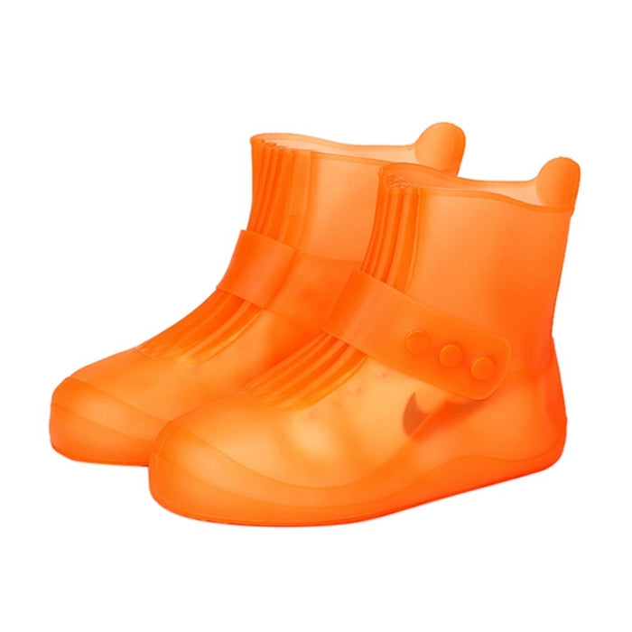 Fashion Integrated PVC Waterproof Non-slip Shoe Cover with Thickened Soles Size: 38-39