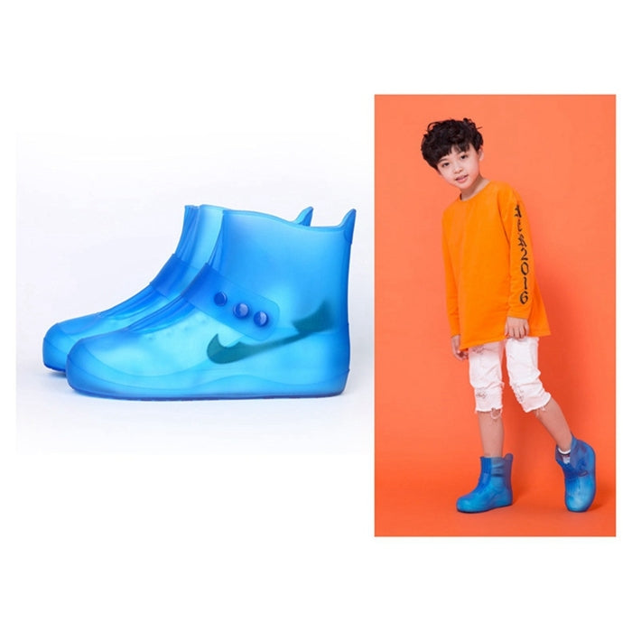 Fashion Integrated PVC Waterproof Non-slip Shoe Cover with Thickened Soles Size: 38-39