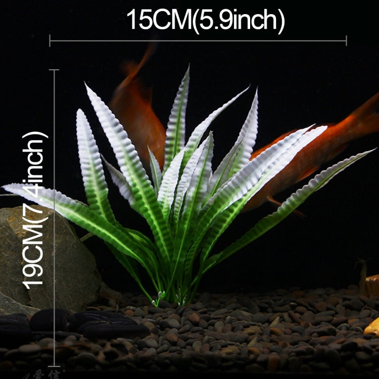 Artificial Tree Plant Grass Figurines Miniatures Aquarium Fish Tank Landscape, Size: 15.0 x 19.0cm