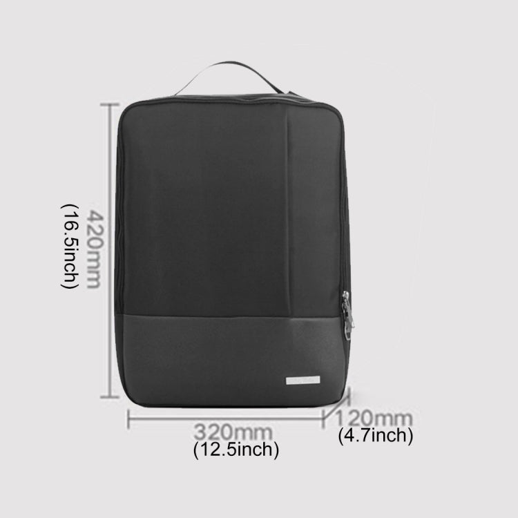 Shinlee Multi-function Fashion Nylon + PU Leather Shoulder Hand Laptop Tablet Bag Backpack Briefcase for 15.6 inch and Below