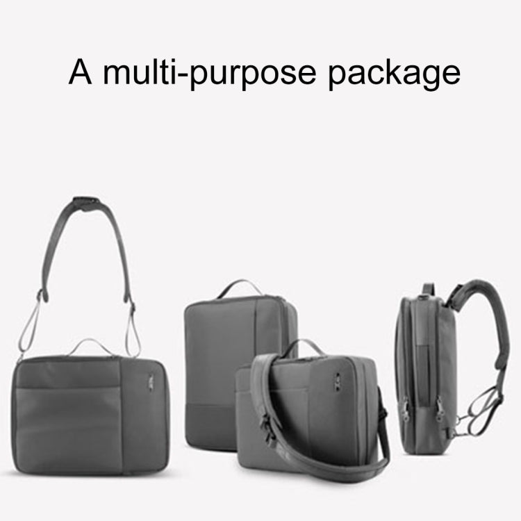 Shinlee Multi-function Fashion Nylon + PU Leather Shoulder Hand Laptop Tablet Bag Backpack Briefcase for 15.6 inch and Below