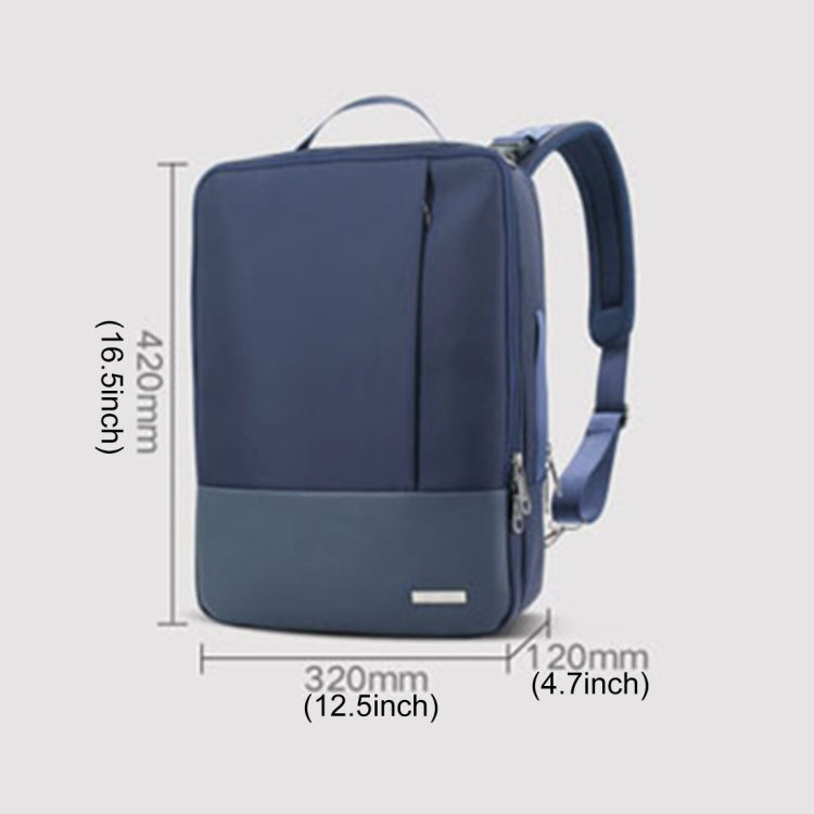 Shinlee Multi-function Fashion Nylon + PU Leather Shoulder Hand Laptop Tablet Bag Backpack Briefcase for 15.6 inch and Below