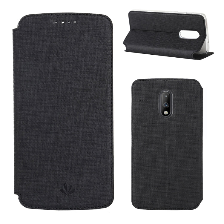 ViLi Texture PU Leather Case for OnePlus 7, with Holder & Card Slots & Wallet