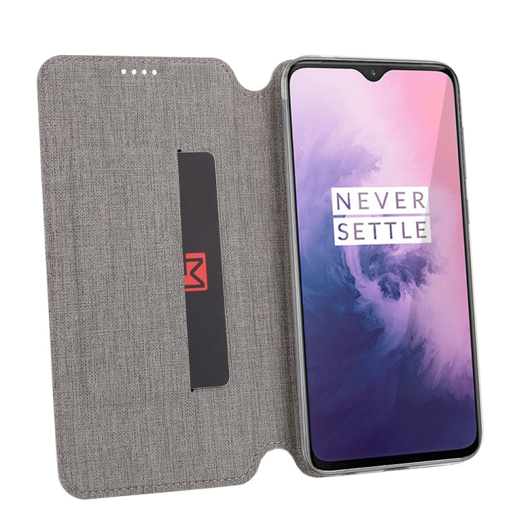 ViLi Texture PU Leather Case for OnePlus 7, with Holder & Card Slots & Wallet