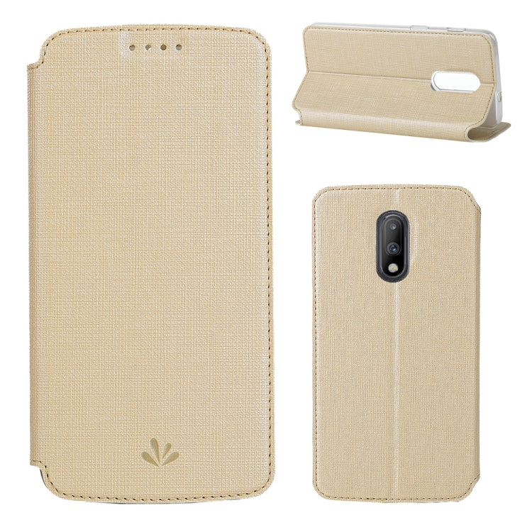 ViLi Texture PU Leather Case for OnePlus 7, with Holder & Card Slots & Wallet