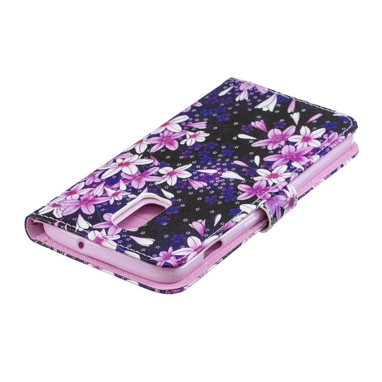 Lily Pattern Horizontal Flip Leather Case for OnePlus 6T, with Holder & Card Slots & Wallet