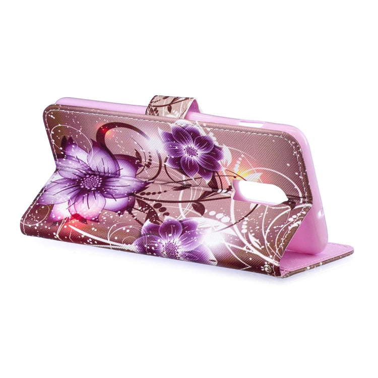 Lotus Pattern Horizontal Flip Leather Case for OnePlus 6T, with Holder & Card Slots & Wallet