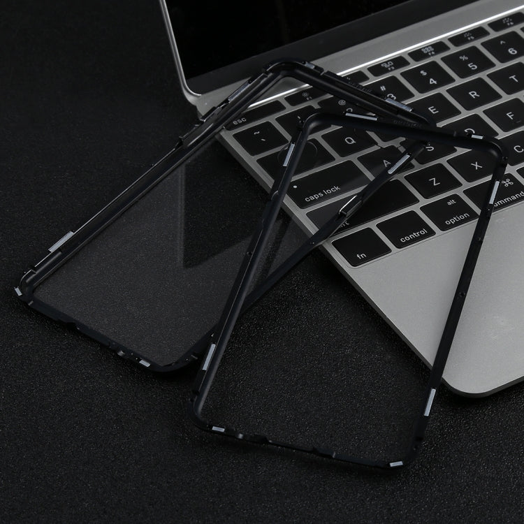 Magnetic Metal Frame Tempered Glass Case for OPPO R15