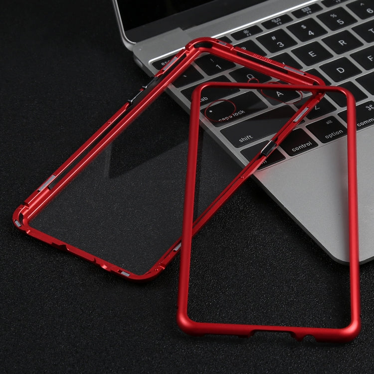 Magnetic Metal Frame Tempered Glass Case for OPPO R15