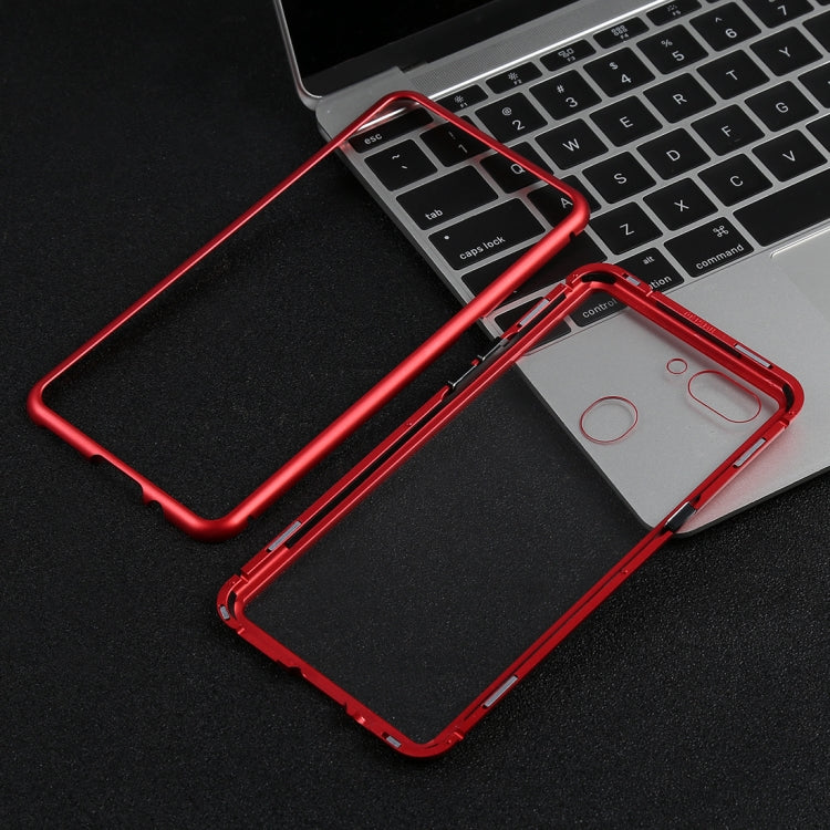 Magnetic Metal Frame Tempered Glass Case for OPPO R15