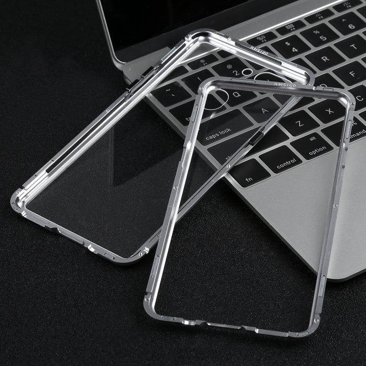 Magnetic Metal Frame Tempered Glass Case for OPPO R15