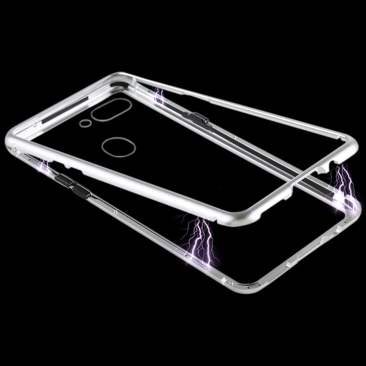 Magnetic Metal Frame Tempered Glass Case for OPPO R15