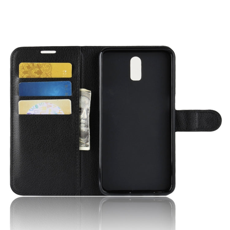 Litchi Texture Horizontal Flip PU Leather Case for OPPO R17, with Holder & Card Slots & Wallet