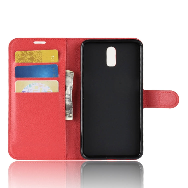 Litchi Texture Horizontal Flip PU Leather Case for OPPO R17, with Holder & Card Slots & Wallet