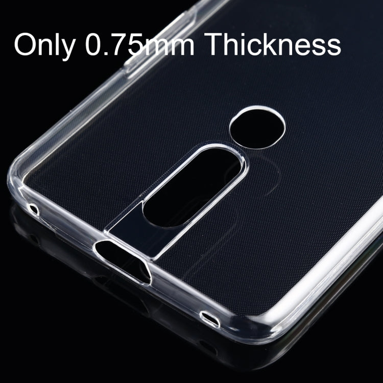 50 PCS 0.75mm Ultrathin Transparent TPU Soft Protective Case for OPPO F11 Pro