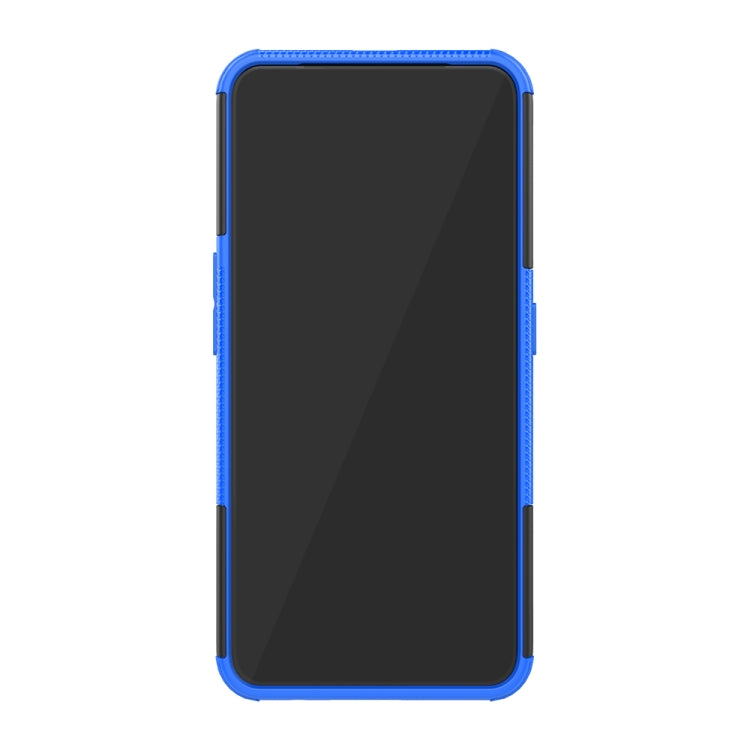 Shockproof PC + TPU Tire Pattern Case for OPPO F11 Pro, with Holder