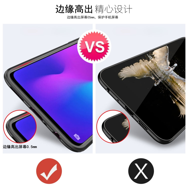 Scratchproof TPU + Acrylic Ring Bracket Protective Case for OPPO R17