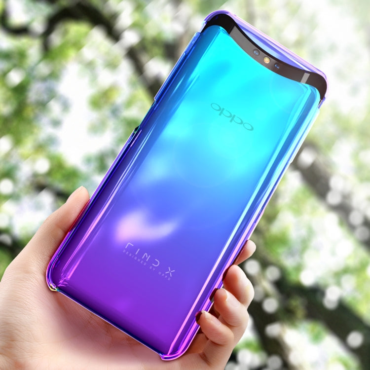 Electroplating Gradient Color PC Protective Case for OPPO Find X